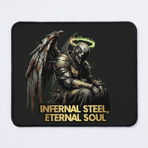 Item preview, Cyber Seraphim: Corrupted Machine Angel with Glowing PCB Halo designed and sold by Thaivi Design.