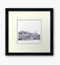 Lisbon Portugal Sketch Framed Print