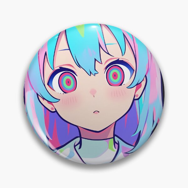 Item preview, Hypnotic Rainbow Space Anime Girl designed and sold by bubblegoth.