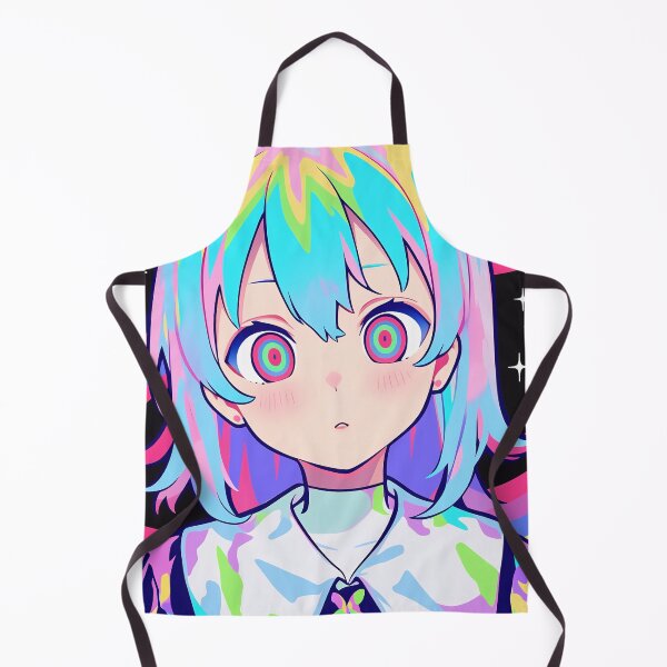 Item preview, Hypnotic Rainbow Space Anime Girl designed and sold by bubblegoth.
