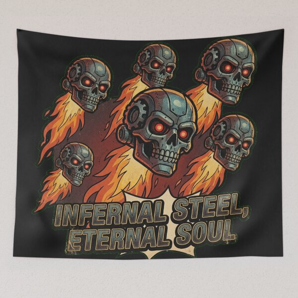Item preview, Skulldark Machine Spirit: Purge Flame Servo-Skull Pop Art designed and sold by Thaivi Design.