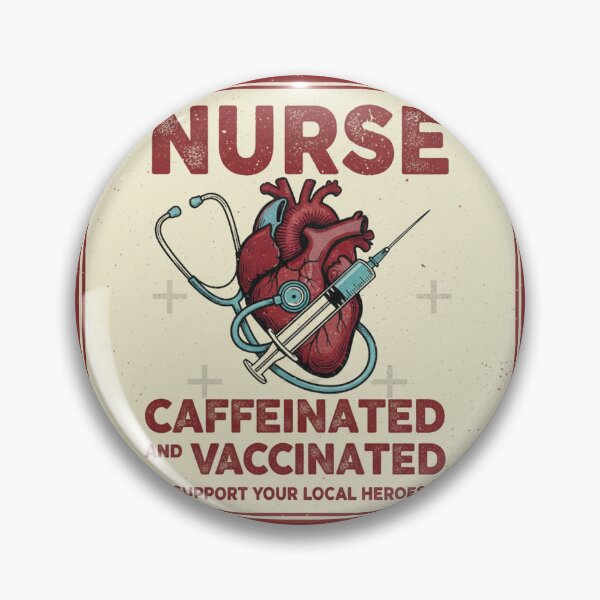Item preview, Nurse Life: Caffeinated and Vaccinated designed and sold by NonditStudio.