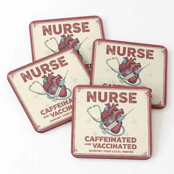 Item preview, Nurse Life: Caffeinated and Vaccinated designed and sold by NonditStudio.