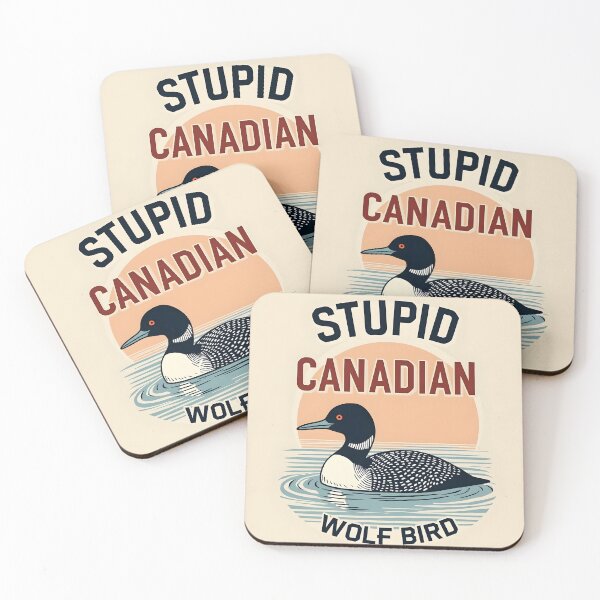 Item preview, Stupid Canadian Wolf Bird Funny Loon T Shirt | Vintage Absurd Animal Humor designed and sold by Power Within Prints.
