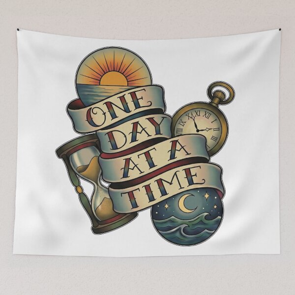 Item preview, One Day At A Time designed and sold by Inked Intent.