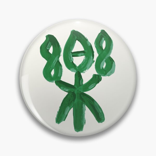 Item preview, Organic Joy: Ancient Seal Script in Green designed and sold by JiJi Art & design.