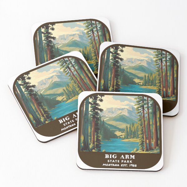 Item preview, Vintage Big Arm State Park (Montana State Park) designed and sold by RabbitK.
