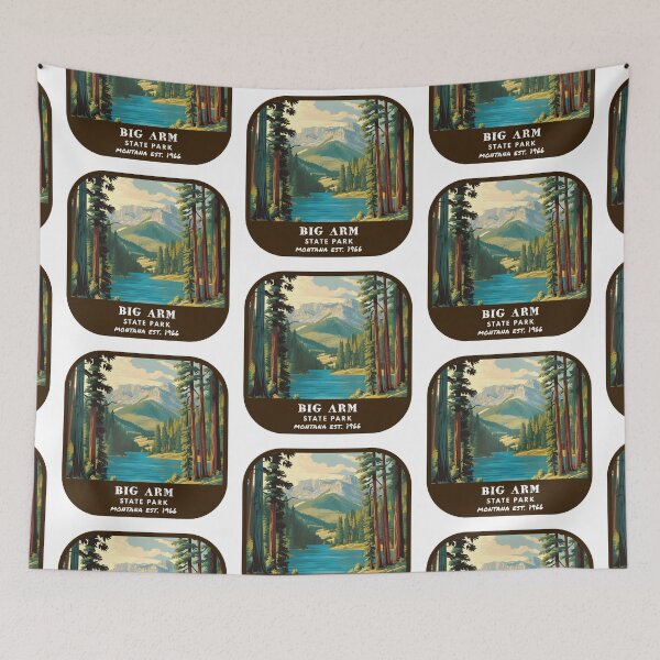 Item preview, Vintage Big Arm State Park (Montana State Park) designed and sold by RabbitK.