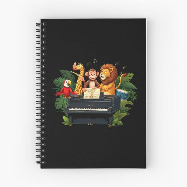 Item preview, school subject music A group of jungle animals in a music class, designed and sold by Uglyandcute.