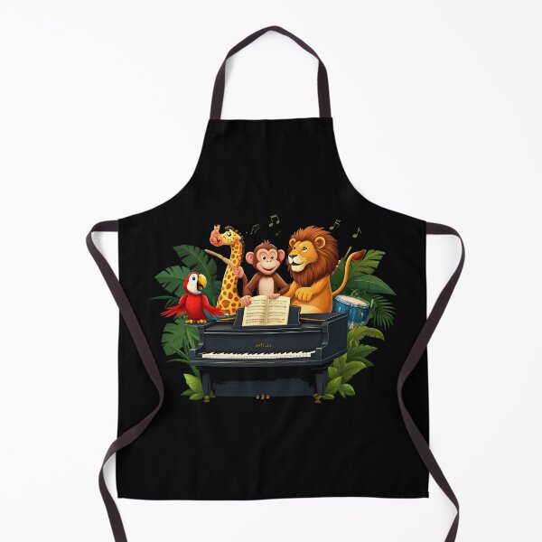 Item preview, school subject music A group of jungle animals in a music class, designed and sold by Uglyandcute.