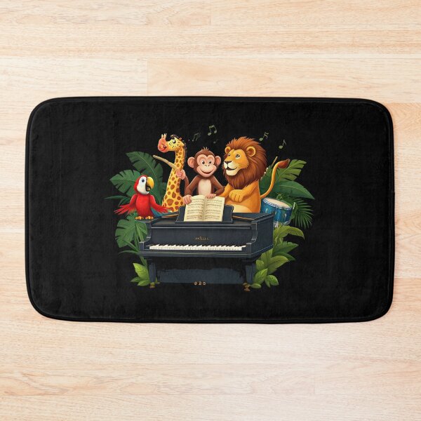 Item preview, school subject music A group of jungle animals in a music class, designed and sold by Uglyandcute.