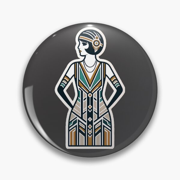 Item preview, Art Deco Flapper Pinup Roaring Twenties Glamour Print designed and sold by PinUpPizzazz.