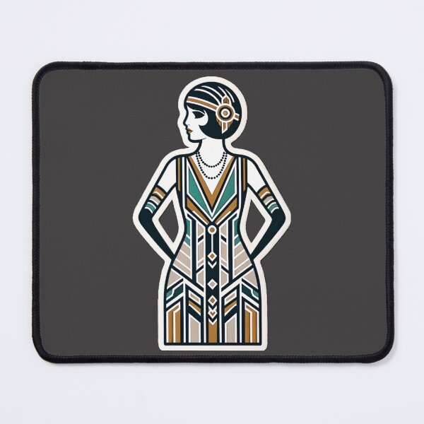 Item preview, Art Deco Flapper Pinup Roaring Twenties Glamour Print designed and sold by PinUpPizzazz.