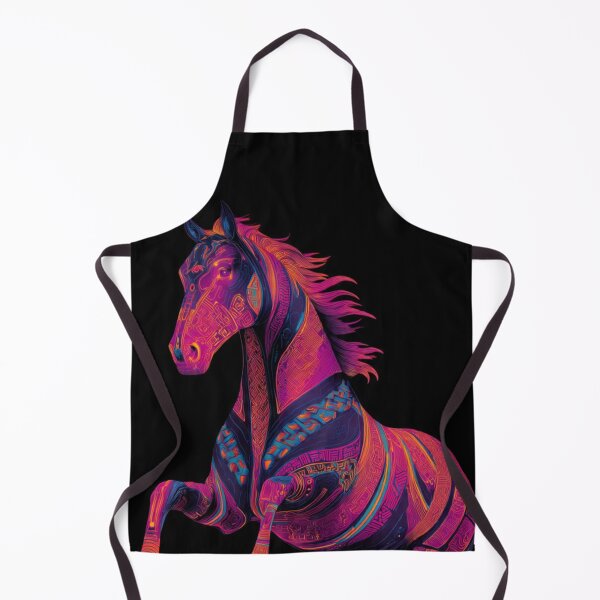 Item preview, Cyber Steppe Horse Fire Year 2026 Neon designed and sold by ChinzorigBAY.