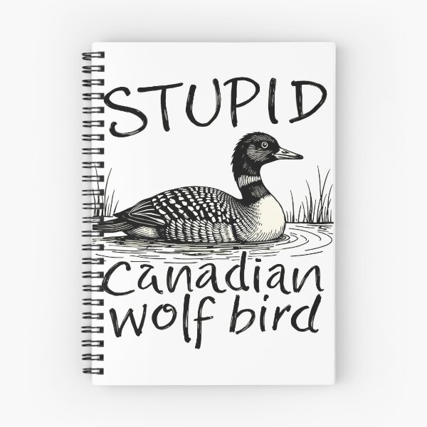 Item preview, Funny Stupid Canadian Wolf Bird Heated Rivalry designed and sold by Power Within Prints.
