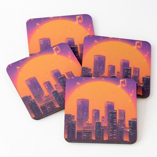 Item preview, Neon symphony cityscape designed and sold by Newrealis.