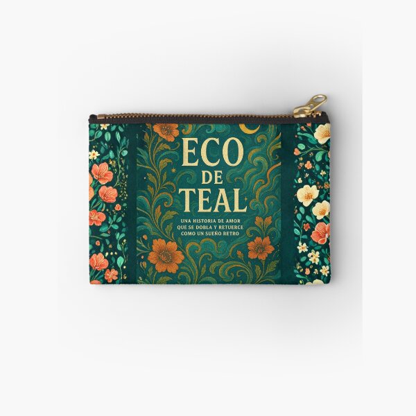 Item preview, Magic Retro Notebook – Teal Floral Echo designed and sold by Anomaly 404 Error.