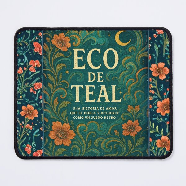 Item preview, Magic Retro Notebook – Teal Floral Echo designed and sold by Anomaly 404 Error.