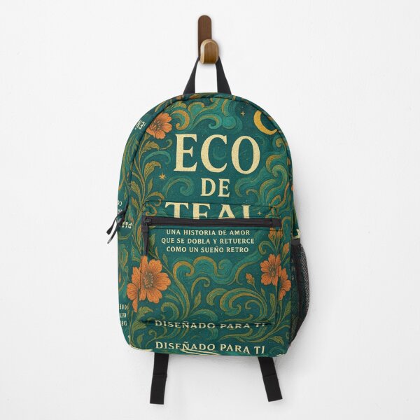 Item preview, Magic Retro Notebook – Teal Floral Echo designed and sold by Anomaly 404 Error.