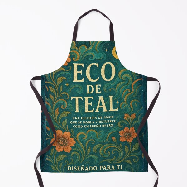 Item preview, Magic Retro Notebook – Teal Floral Echo designed and sold by Anomaly 404 Error.