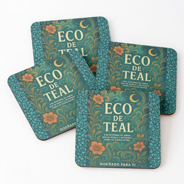 Item preview, Magic Retro Notebook – Teal Floral Echo designed and sold by Anomaly 404 Error.