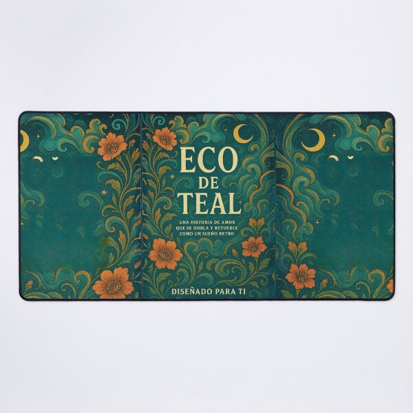 Item preview, Magic Retro Notebook – Teal Floral Echo designed and sold by Anomaly 404 Error.