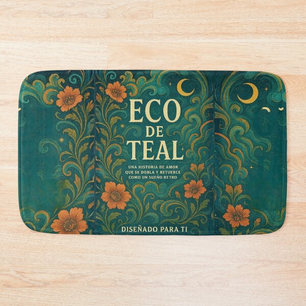 Item preview, Magic Retro Notebook – Teal Floral Echo designed and sold by Anomaly 404 Error.