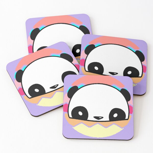 Item preview, Kawaii panda bear head – adorable, cute, and minimalist design designed and sold by AstronautMerch.