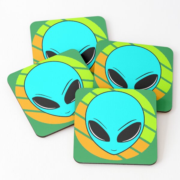 Item preview, Light blue alien with big eyes – modern and mysterious space design designed and sold by AstronautMerch.