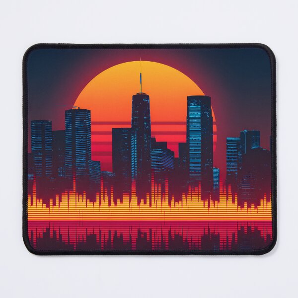 Item preview, Neon city beats and sunset designed and sold by Newrealis.