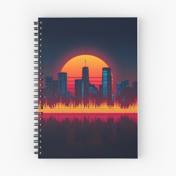 Item preview, Neon city beats and sunset designed and sold by Newrealis.