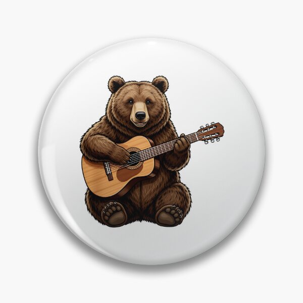 Item preview, school subject music A bear learning guitar at school designed and sold by Uglyandcute.