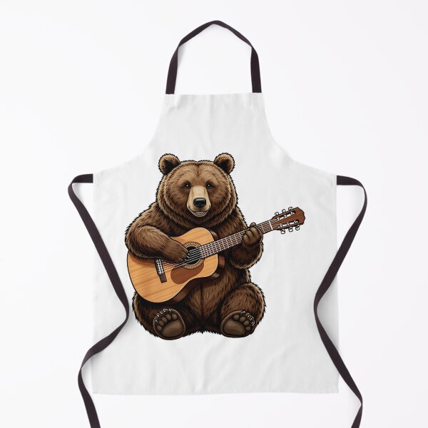 Item preview, school subject music A bear learning guitar at school designed and sold by Uglyandcute.