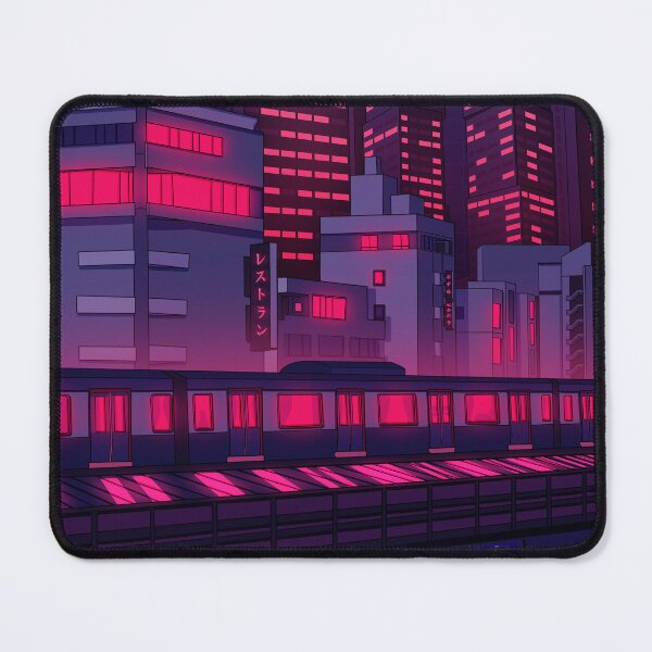 Item preview, Neon Tokyo with Train designed and sold by funglazie.