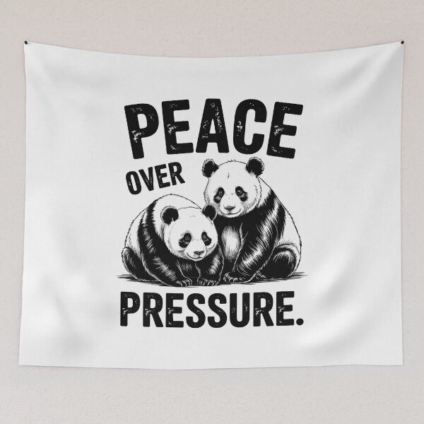 Item preview, Panda Peace over Pressure Vintage Tattoo Style designed and sold by MuniraWearify.