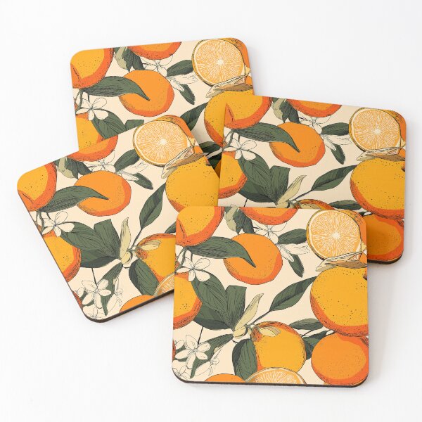 Item preview, Orange Citrus Seamless Pattern Illustration with Botanical Details designed and sold by KrintoryTees.