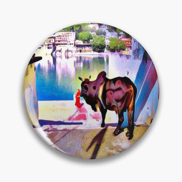 Item preview, The Silent Guardian: Vibrant Zebu by the River designed and sold by daweave77.