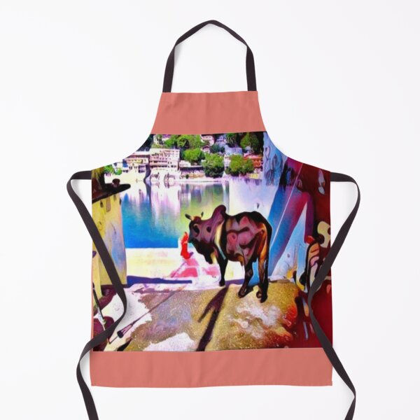 Item preview, The Silent Guardian: Vibrant Zebu by the River designed and sold by daweave77.