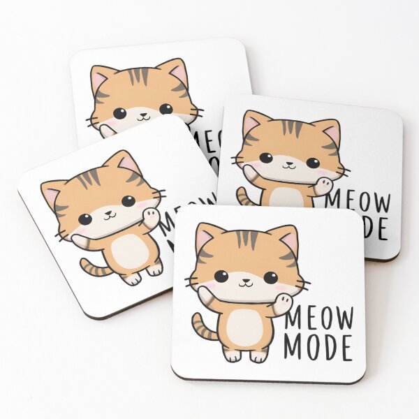 Item preview, Meow Mood Typography | Cute Cat Attitude Art | Playful Feline Vibes Design designed and sold by PaintedPixels01.