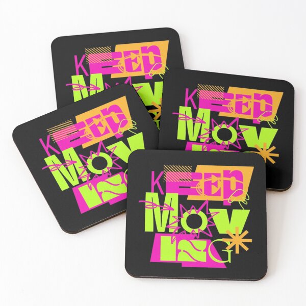 Item preview, Keep Moving Neon Cyberpunk Streetwear Motivational Graphic Tee designed and sold by GenZFashion000.