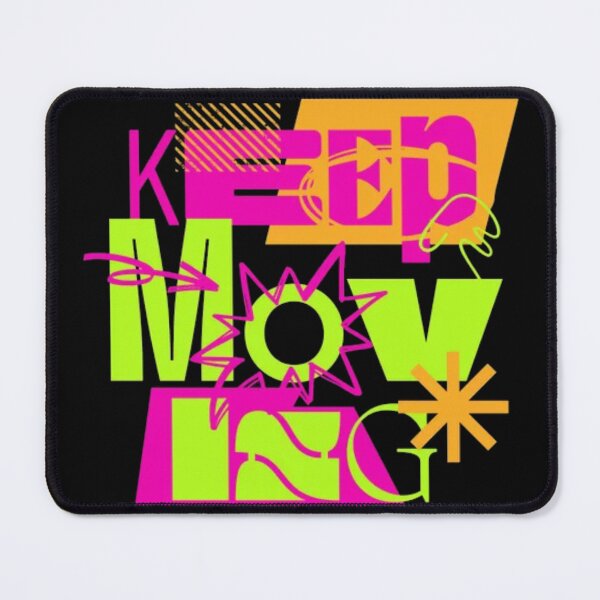 Item preview, Keep Moving Neon Cyberpunk Streetwear Motivational Graphic Tee designed and sold by GenZFashion000.