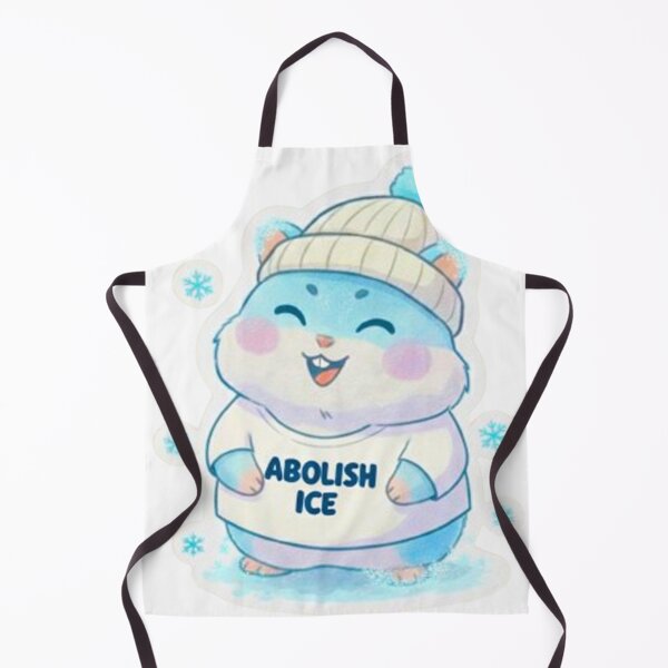 Item preview, Abolish ICE Cute Hamster - Funny Ice-Type Aesthetic Sticker & T-Shirt designed and sold by MT-Hub | Art for Every Soul.
