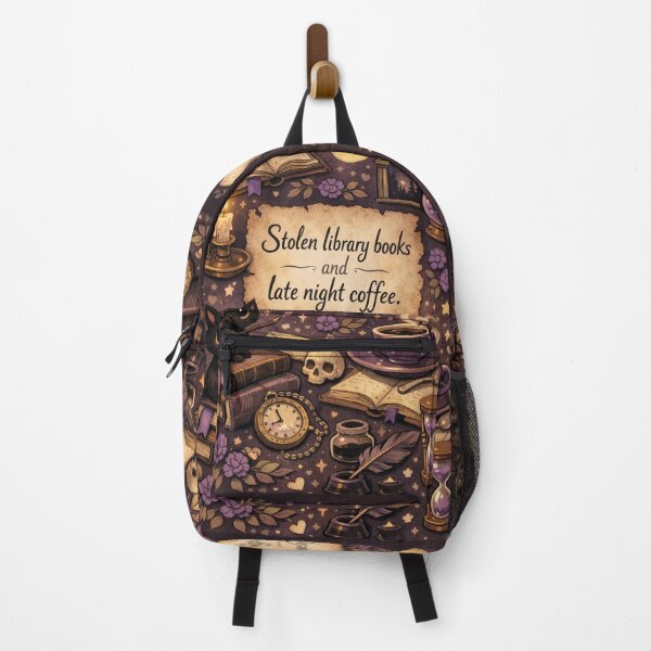 Item preview, Stolen library books and late night coffee design designed and sold by Mauswohn.