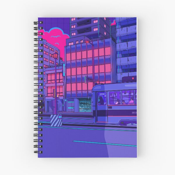Item preview, Neon Cityscape with Train designed and sold by funglazie.