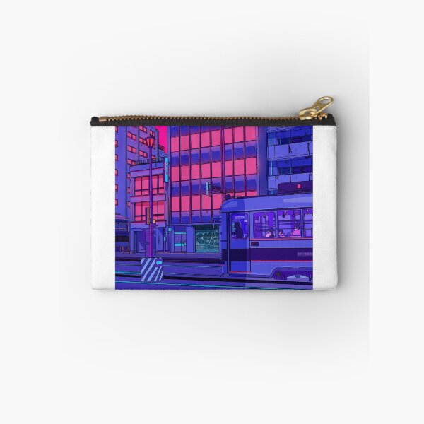Item preview, Neon Cityscape with Train designed and sold by funglazie.