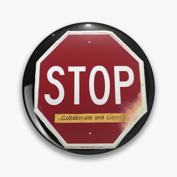 Artikelvorschau, Stoppschild – Zusammenarbeiten & Zuhören (Widerstand) Abtauchen entworfen und verkauft von aadventures.
