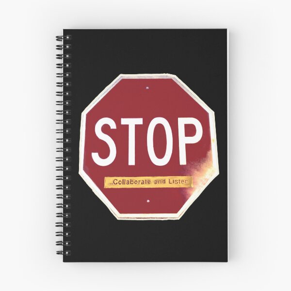 Item preview, Stop Sign — Collaborate & Listen (Resistance) Swim down  designed and sold by aadventures.