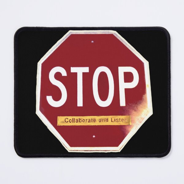 Item preview, Stop Sign — Collaborate & Listen (Resistance) Swim down designed and sold by aadventures.