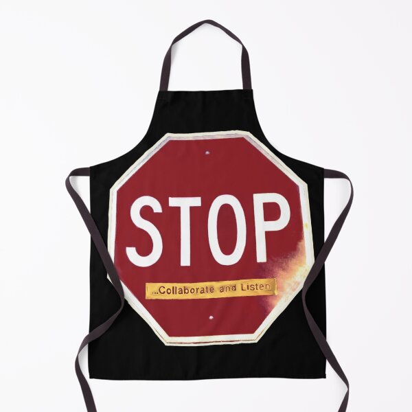 Item preview, Stop Sign — Collaborate & Listen (Resistance) Swim down  designed and sold by aadventures.