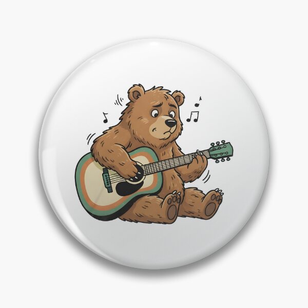 Item preview, school subject music A bear learning guitar at school designed and sold by Uglyandcute.